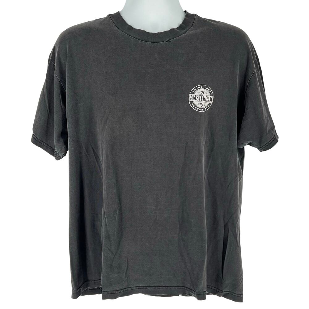 Y2K Amsterdam Cafe Auburn Alabama tshirt 2000s vintage